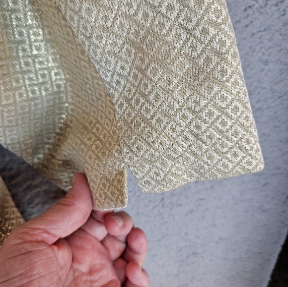 Lane Bryant Womens Evening Cocktail Blazer Sz 22 Gold Metallic Shimmer Chic - Picture 10 of 11